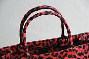 Dior Book Tote Raspberry Pop Mizza Embroidery - 41.5x34.5x16cm - 5