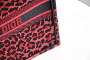 Dior Book Tote Raspberry Pop Mizza Embroidery - 41.5x34.5x16cm - 3