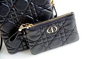 Dior Caro Multifunctional Pouch Black - 18.5x12x7.5cm - 4