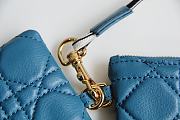Dior Caro Multifunctional Pouch Blue - 18.5x12x7.5cm - 2