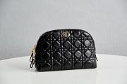 Dior Caro Beauty Pouch Black Cannage Lambskin Black - 23x15.5x7.5cm - 1