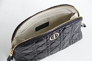 Dior Caro Beauty Pouch Black Cannage Lambskin Black - 23x15.5x7.5cm - 3