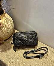 Dior Caro Double Pouch Black - 19x 10.5 x 5 cm - 1