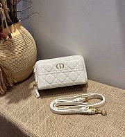 Dior Caro Double Pouch White - 19x 10.5 x 5 cm - 1