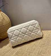 Dior Caro Double Pouch White - 19x 10.5 x 5 cm - 3