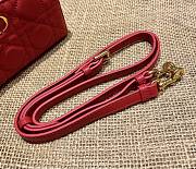 Dior Caro Double Pouch Red - 19x 10.5 x 5 cm - 6