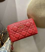 Dior Caro Double Pouch Red - 19x 10.5 x 5 cm - 5