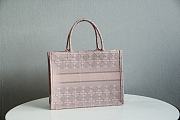  Christian Dior Book Tote Bois de Rose Cannage Embroidered - 36.5x28x17.5cm - 5