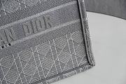 Christian Dior Book Tote Gray Cannage Embroidered - 36.5x28x17.5cm - 6