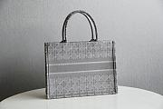 Christian Dior Book Tote Gray Cannage Embroidered - 36.5x28x17.5cm - 3