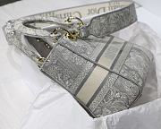 Dior Medium Lady D-Lite Bag Gray - 24 x 20 x 11 cm - 3