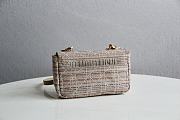 Dior Caro Multicolor Striped Embroidery - 20x12x7cm - 4