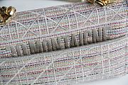 Dior Caro Multicolor Striped Embroidery - 20x12x7cm - 6