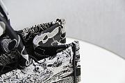 Dior Book Tote Black And White Around The World Embroidery- 36.5x28x14cm - 5