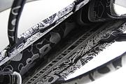 Dior Book Tote Black And White Around The World Embroidery- 36.5x28x14cm - 4