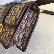 Dior 30 MONTAIGNE BAG Burgundy Oblique Jacquard - 24×17×8cm - 2