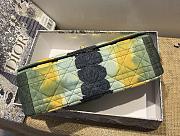 Dior Caro Small Green Multicolor Tie & Cannage Denim - 20 x 12 x 7 cm - 5