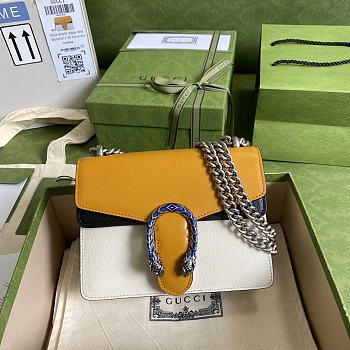 Gucci Dionysus Mini Orange And White Grainy Leather - 421970 - 20x15.5x5cm