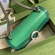 Gucci Dionysus Small Green Leather Bag - 28x17x9cm - 3