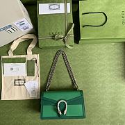 Gucci Dionysus Small Green Leather Bag - 28x17x9cm - 4