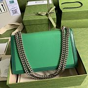 Gucci Dionysus Small Green Leather Bag - 28x17x9cm - 5