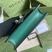 Gucci Dionysus Super Mini  Emerald Green Leather Bag - 16.5x10x4.5cm - 2