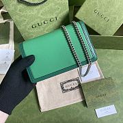 Gucci Dionysus Super Mini  Emerald Green Leather Bag - 16.5x10x4.5cm - 6