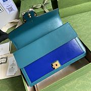 Gucci Dionysus Small Blue With Turquoise Leather Bag - 28x17x9cm - 5