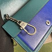 Gucci Dionysus Super Mini Blue With Turquoise Leather Bag - 16.5x10x4.5cm - 3