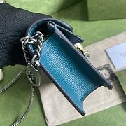 Gucci Dionysus Super Mini Blue With Turquoise Leather Bag - 16.5x10x4.5cm - 6