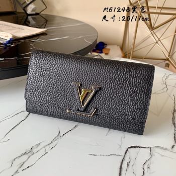 Louis Vuitton Portefeiulle Capucines wallet Purse- M61248 - 20 x 11 cm