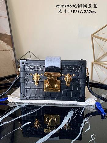 Louis Vuitton Petite Black Malle Bag - N93144 - 19x11.5x5cm