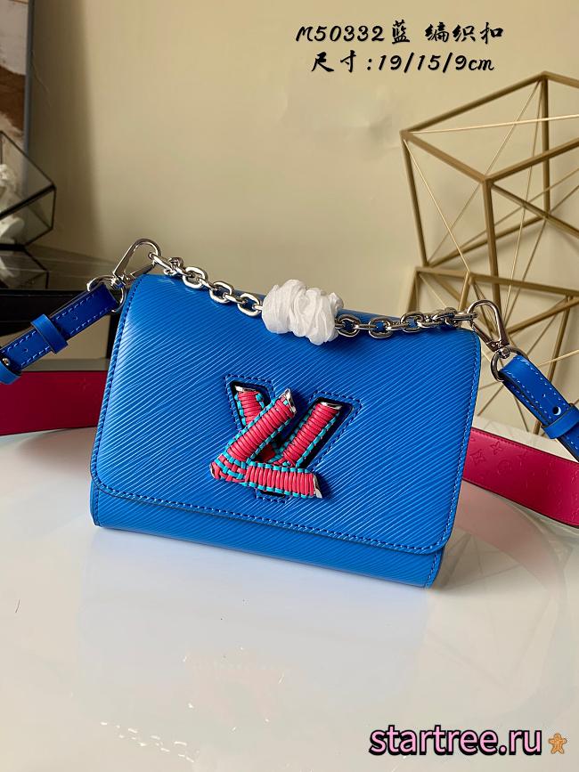 Louis Vuitton Twist MM Blue Epi leather- M57666 - 23 x 17 x 9.5 cm - 1