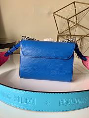 Louis Vuitton Twist MM Blue Epi leather- M57666 - 23 x 17 x 9.5 cm - 2