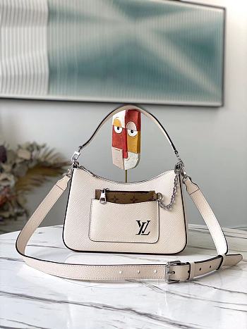 Louis Vuitton | Marelle Epi Quartz White Leather Handbag M80688 