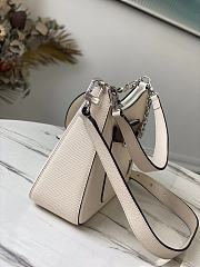 Louis Vuitton | Marelle Epi Quartz White Leather Handbag M80688  - 6