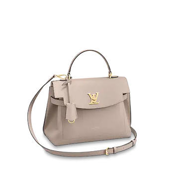 Louis Vuitton Lockme Ever MM Greige Leather - M56094 - 33.5 x 21.5 x 14.5cm