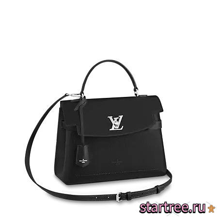 Louis Vuitton Lockme Ever MM Black Leather - M51395 - 33.5 x 21.5 x 14.5cm - 1