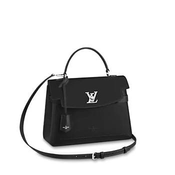 Louis Vuitton Lockme Ever MM Black Leather - M51395 - 33.5 x 21.5 x 14.5cm