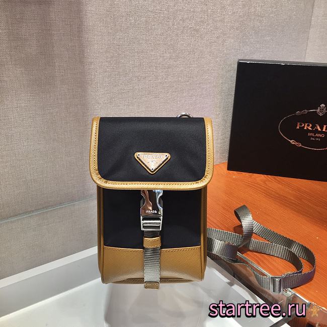  Prada Nylon and Saffiano Leather Smartphone Case Caramel - 2ZH109 - 12x19x2.5cm - 1