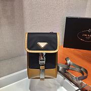  Prada Nylon and Saffiano Leather Smartphone Case Caramel - 2ZH109 - 12x19x2.5cm - 1
