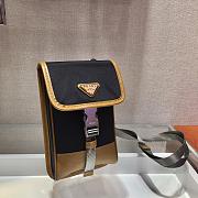  Prada Nylon and Saffiano Leather Smartphone Case Caramel - 2ZH109 - 12x19x2.5cm - 4