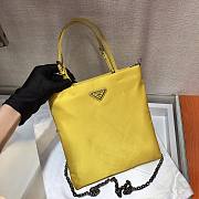 Prada Nylon Yellow Handbag- 1BA252 - 23x22cm - 3
