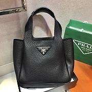 Prada Dynamique Leather Black Handbag - 1BG335 - 25x21.5x14cm - 3