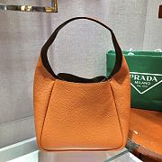 Prada Leather Papaya Caramel Handbag - 1BC127 - 23x21x13cm - 3