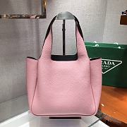 Prada Dynamique Leather Pink Handbag - 1BG335 - 25x21.5x14cm - 6