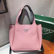 Prada Dynamique Leather Pink Handbag - 1BG335 - 25x21.5x14cm - 3