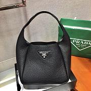 Prada Leather Black Handbag - 1BC127 - 23x21x13cm - 5