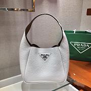 Prada Leather White Handbag - 1BC127 - 23x21x13cm - 1