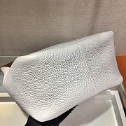 Prada Leather White Handbag - 1BC127 - 23x21x13cm - 6